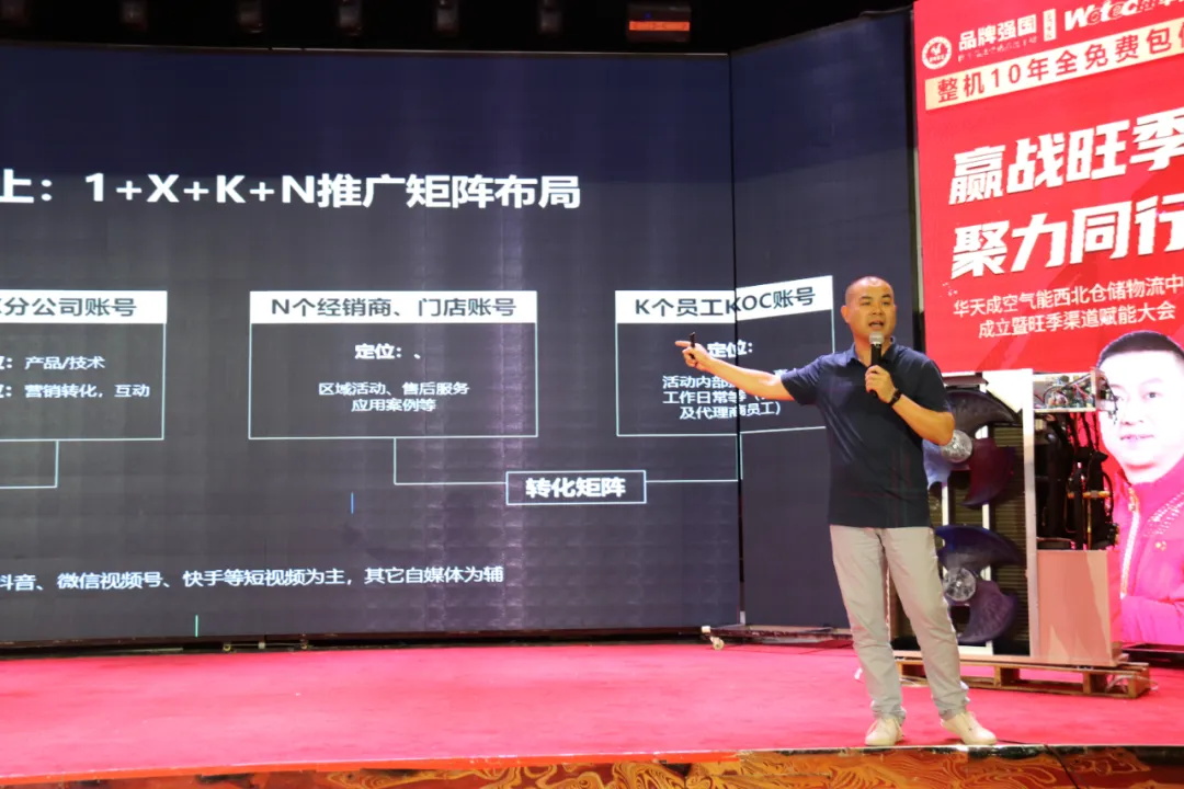 赢戰旺季 聚力同行——華天成西北倉儲物(wù)流中(zhōng)心成立儀式暨渠道賦能(néng)大會成功舉辦(bàn)！