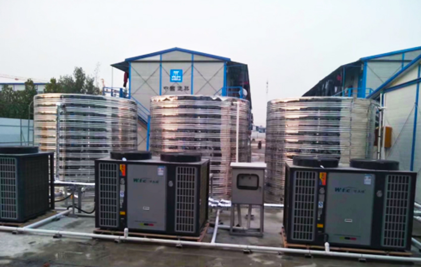 中(zhōng)建三局建築工(gōng)地河南省内項目1000噸熱水項目
